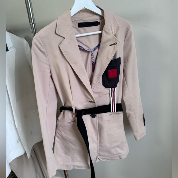 Designer AVTANDIL-73 Beige Jacket in Size Small - Picture 3 of 16
